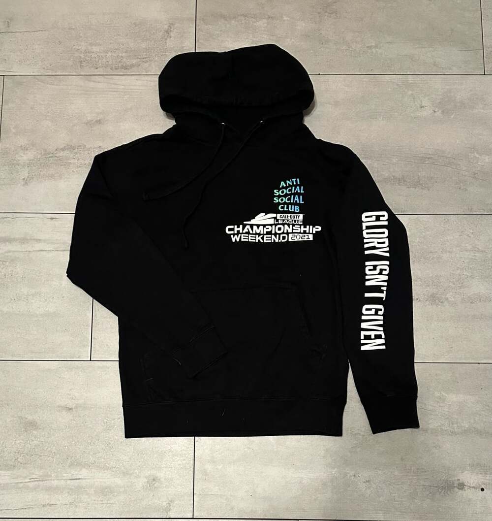 Anti Social Social Club Call Duty League Hoodie Size S 2021